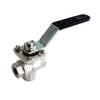 3-Way ball valve Series: 602114428 Brass/PTFE Full bore Handle Internal thread (BSPP) 1/4" (8)